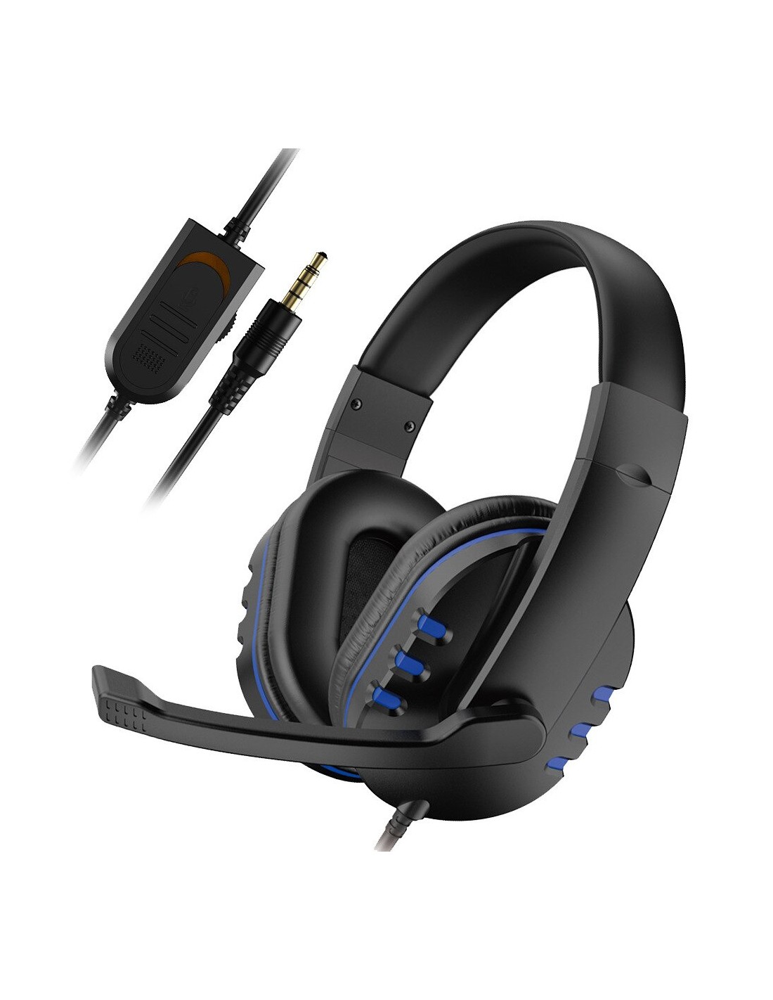 Casque de jeu filaire avec Microphone, pour PC, ordinateur