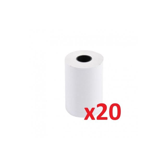 Bobines thermiques pour terminal carte bancaire - PK20-57-40-12 Sans BPA - Lot de 20 (57 mm x 40 mm x 12 mm)