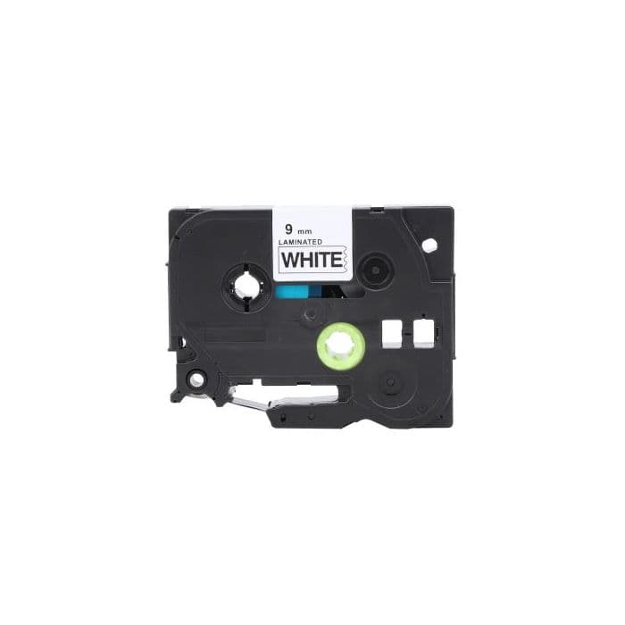 Ruban cassette compatible Brother TZE221 - noir, blanc