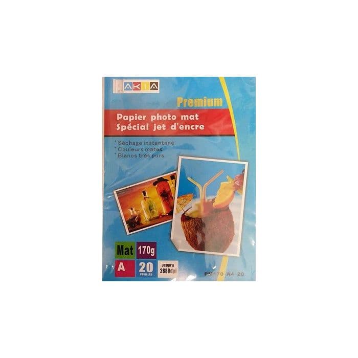 Papiers photo MAT - A3 - 50 feuilles - 170g