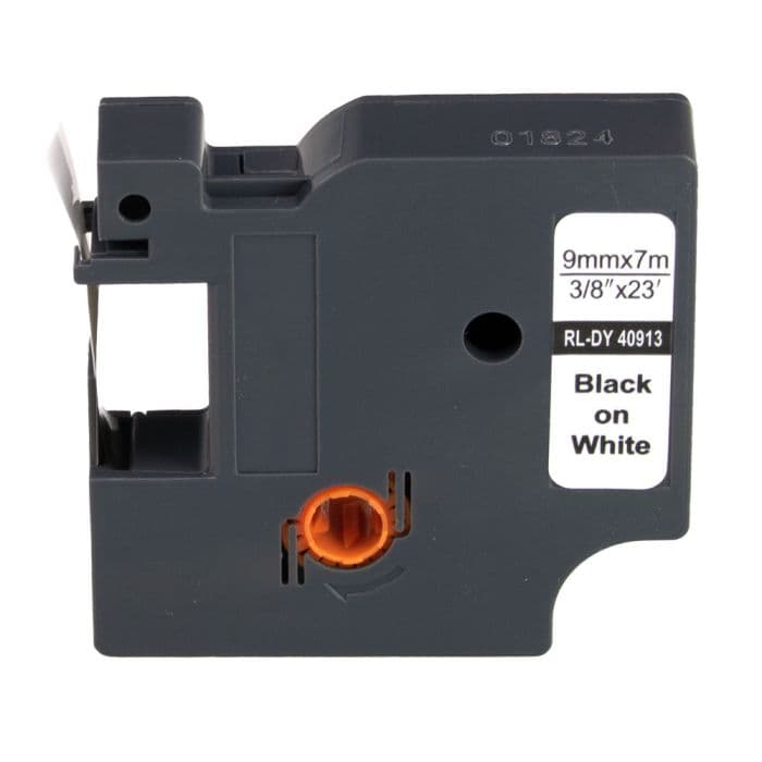 Rouleau d'étiquettes compatible Dymo 40913 / S0720680 - noir, blanc